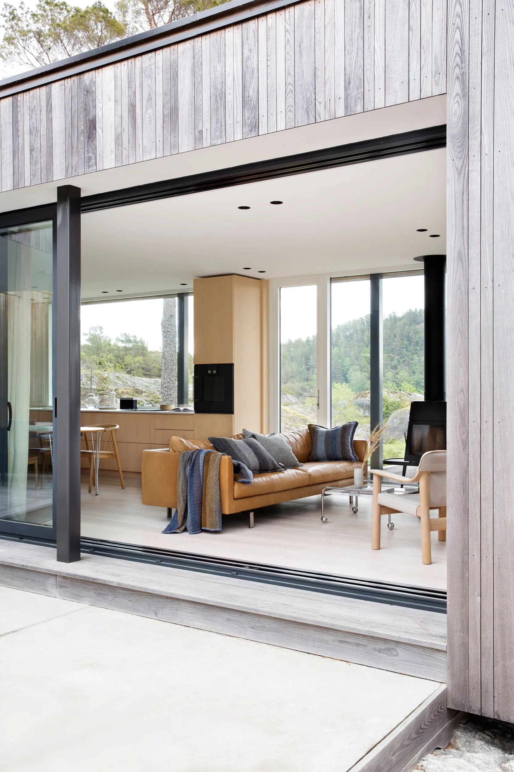 Fri 쿠션 60x60 cm, Gray day Røros Tweed | 뢰로스 트위드