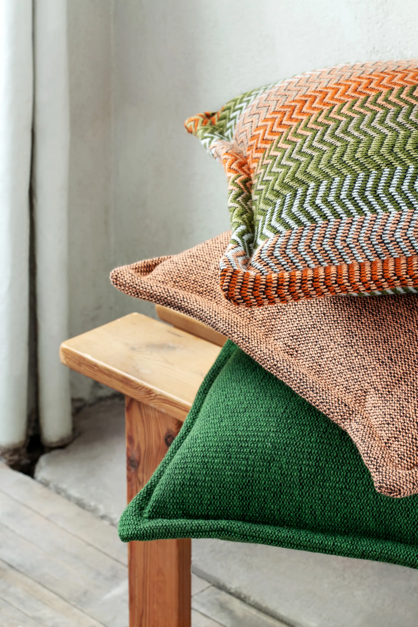 Fri 쿠션 60x60 cm, Harvest Røros Tweed | 뢰로스 트위드