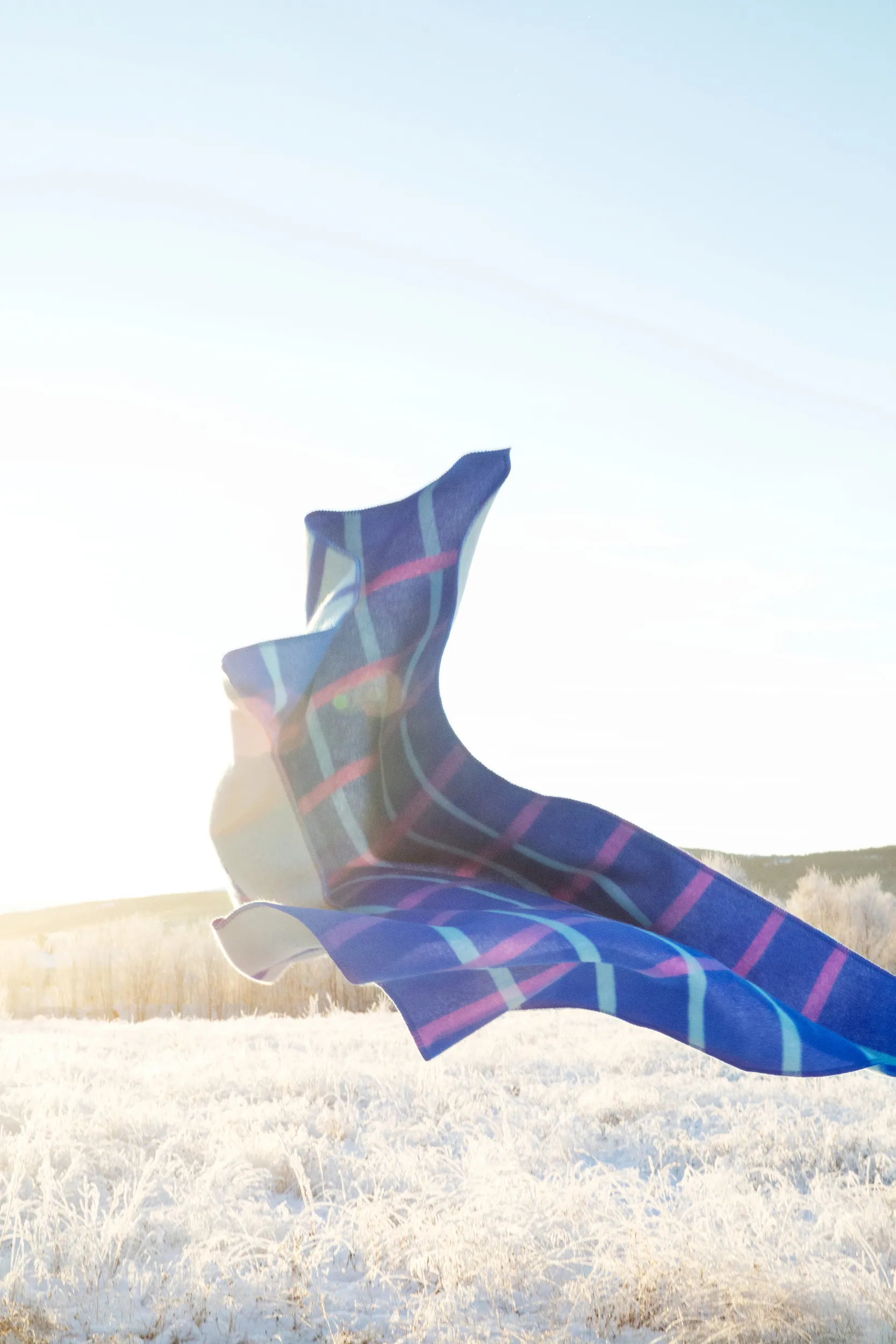 Knut 담요 135x200 cm, Blue Røros Tweed | 뢰로스 트위드