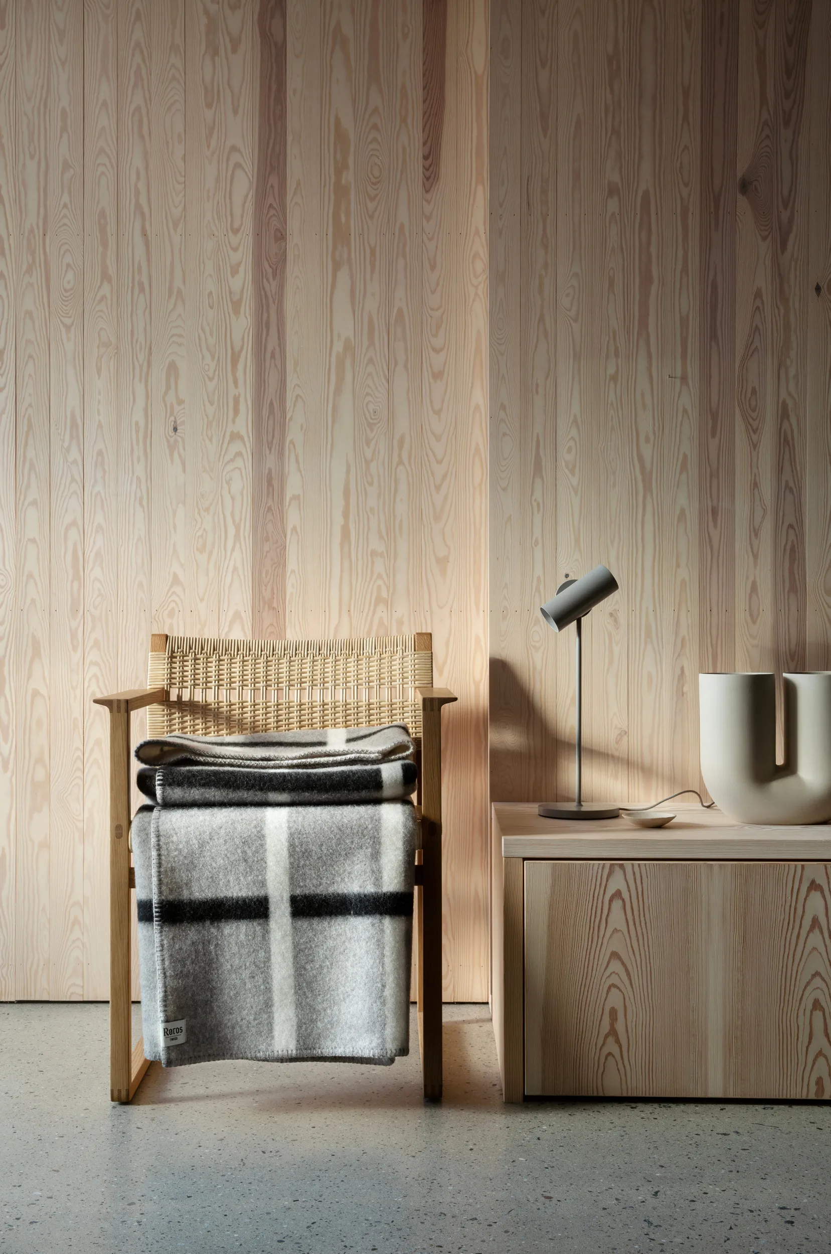 Knut 담요 135x200 cm, Dove grey Røros Tweed | 뢰로스 트위드