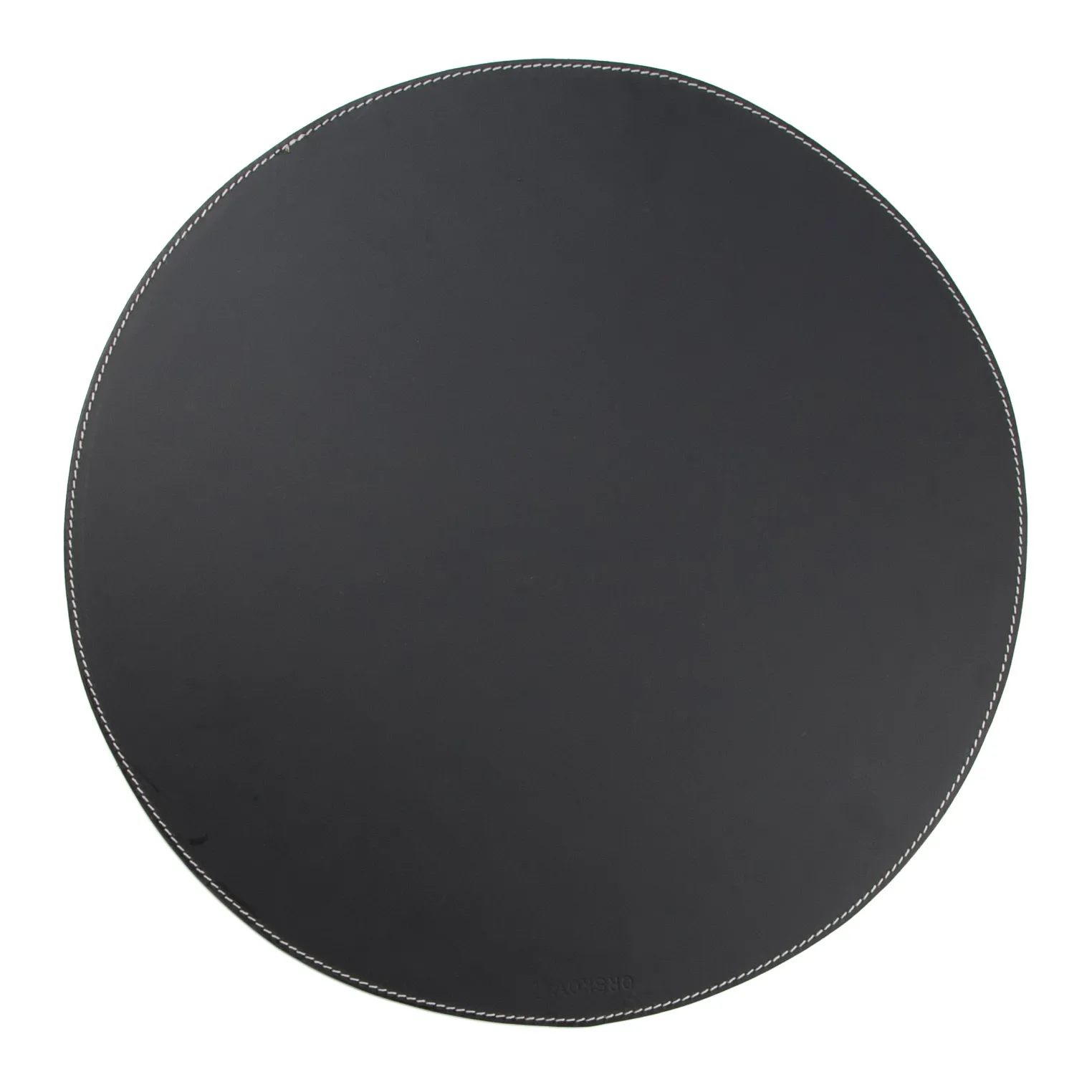 Ørskov 테이블매트 원형 가죽, black Ørskov | 오르슈코브