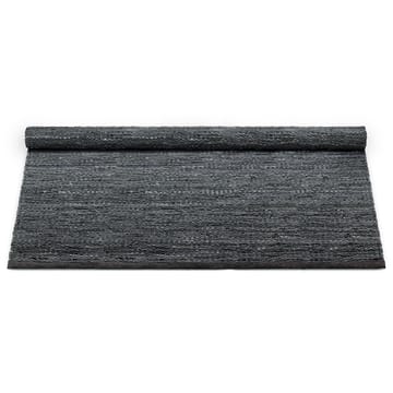 레더 러그 140x200 cm - dark gray (dark gray) - Rug Solid | 러그솔리드