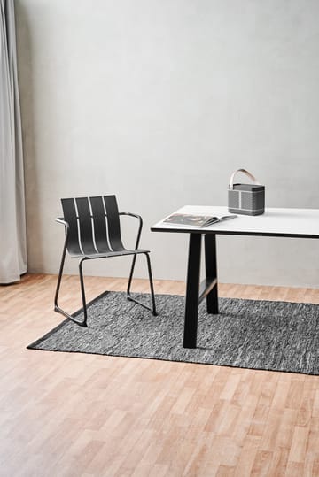 레더 러그 140x200 cm - dark gray (dark gray) - Rug Solid | 러그솔리드