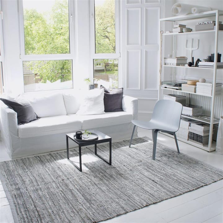 레더 러그 140x200 cm, light gray (light gray) Rug Solid | 러그솔리드