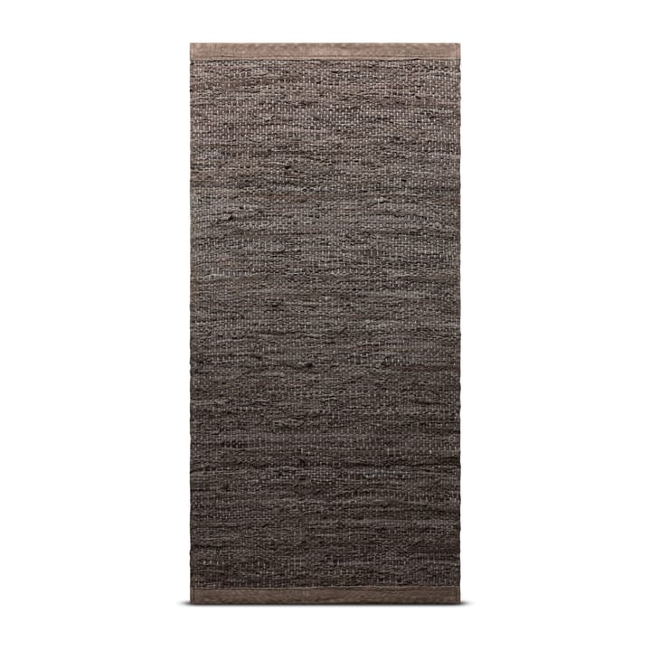 레더 러그 140x200 cm - wood (brown) - Rug Solid | 러그솔리드