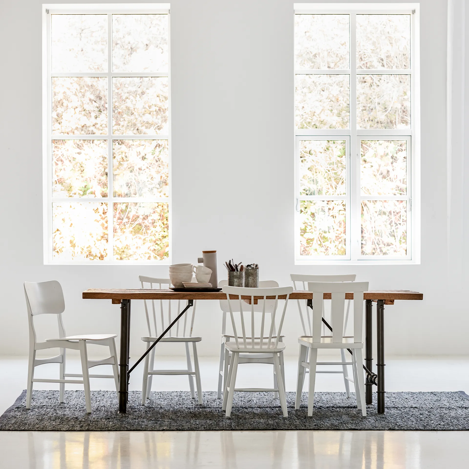 레더 러그 200x300 cm, dark gray (dark gray) Rug Solid | 러그솔리드