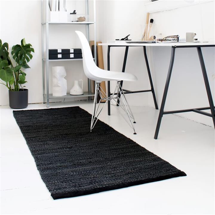 레더 러그 60x90 cm, black Rug Solid | 러그솔리드