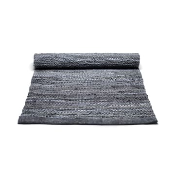 레더 러그 60x90 cm - dark gray (dark gray) - Rug Solid | 러그솔리드