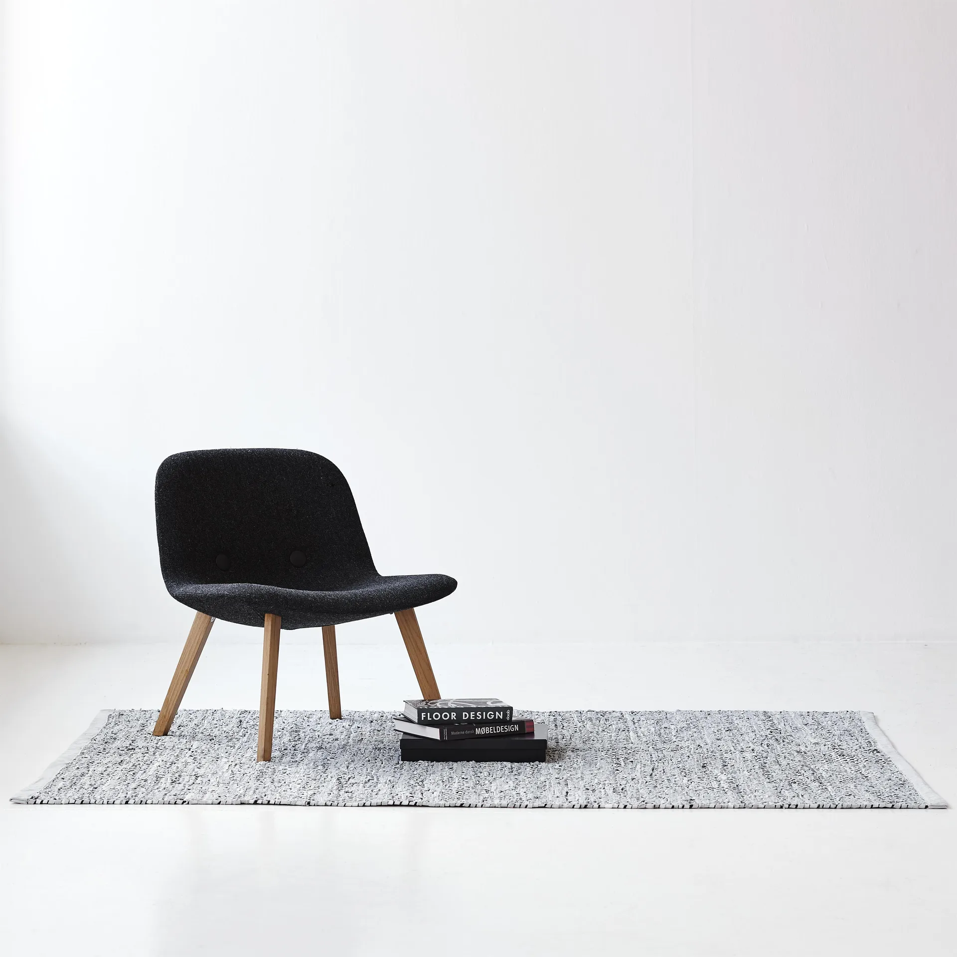 레더 러그 60x90 cm, light gray (light gray) Rug Solid | 러그솔리드