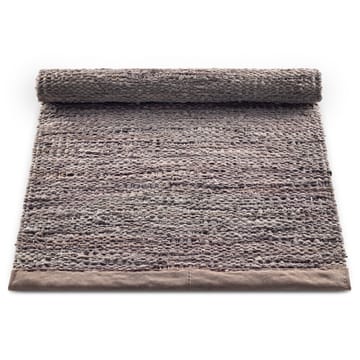 레더 러그 60x90 cm - wood (brown) - Rug Solid | 러그솔리드