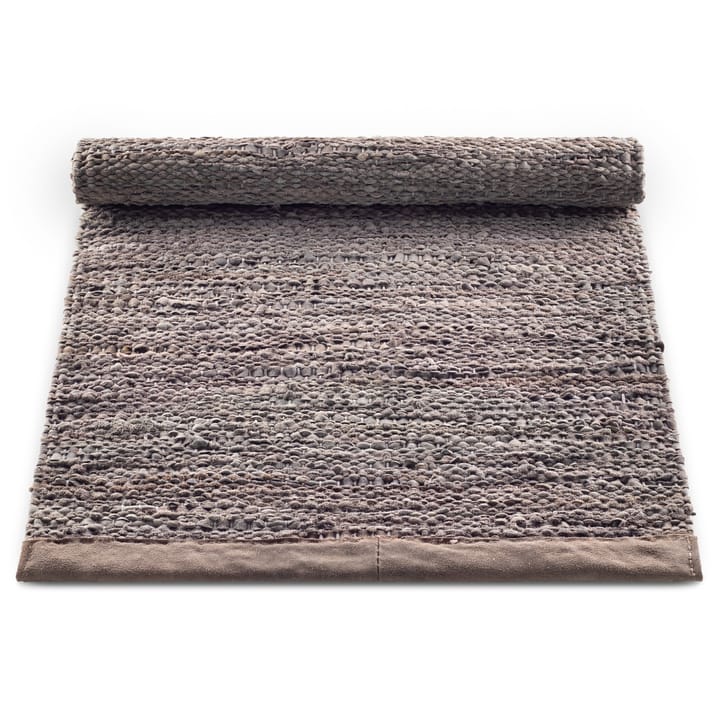 레더 러그 60x90 cm - wood (brown) - Rug Solid | 러그솔리드