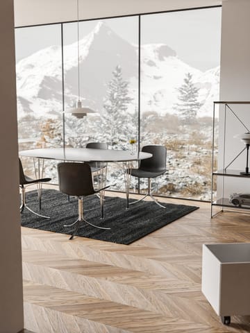 레더 러그 65x135 cm - black - Rug Solid | 러그솔리드