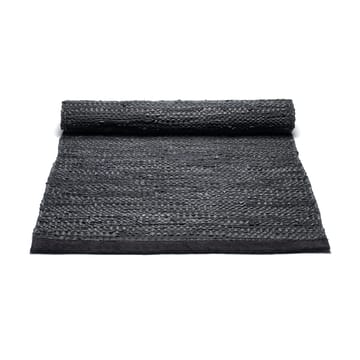레더 러그 65x135 cm - black - Rug Solid | 러그솔리드