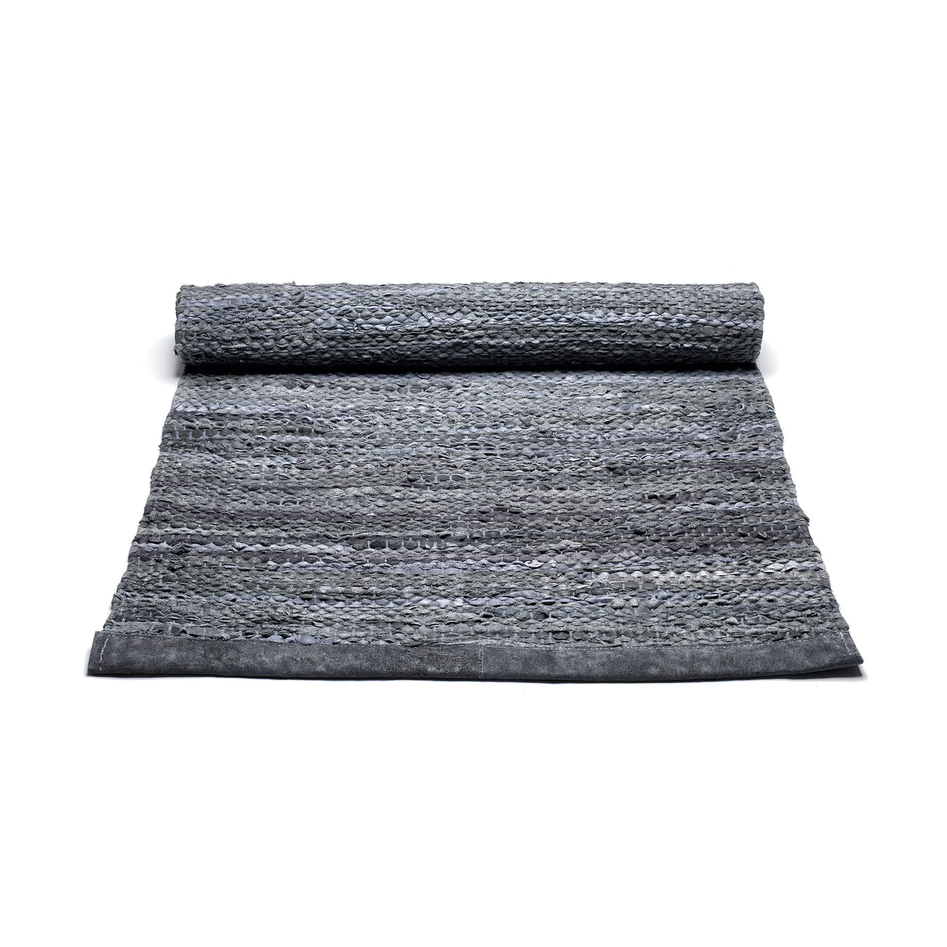 레더 러그 65x135 cm, dark gray (dark gray) Rug Solid | 러그솔리드