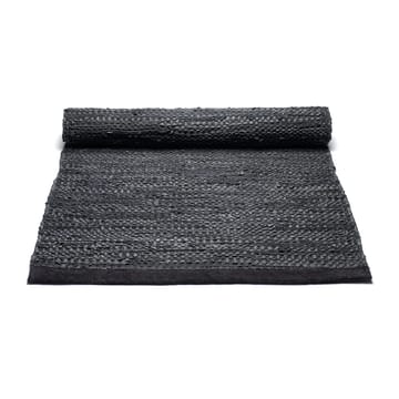 레더 러그 75x200 cm - black - Rug Solid | 러그솔리드
