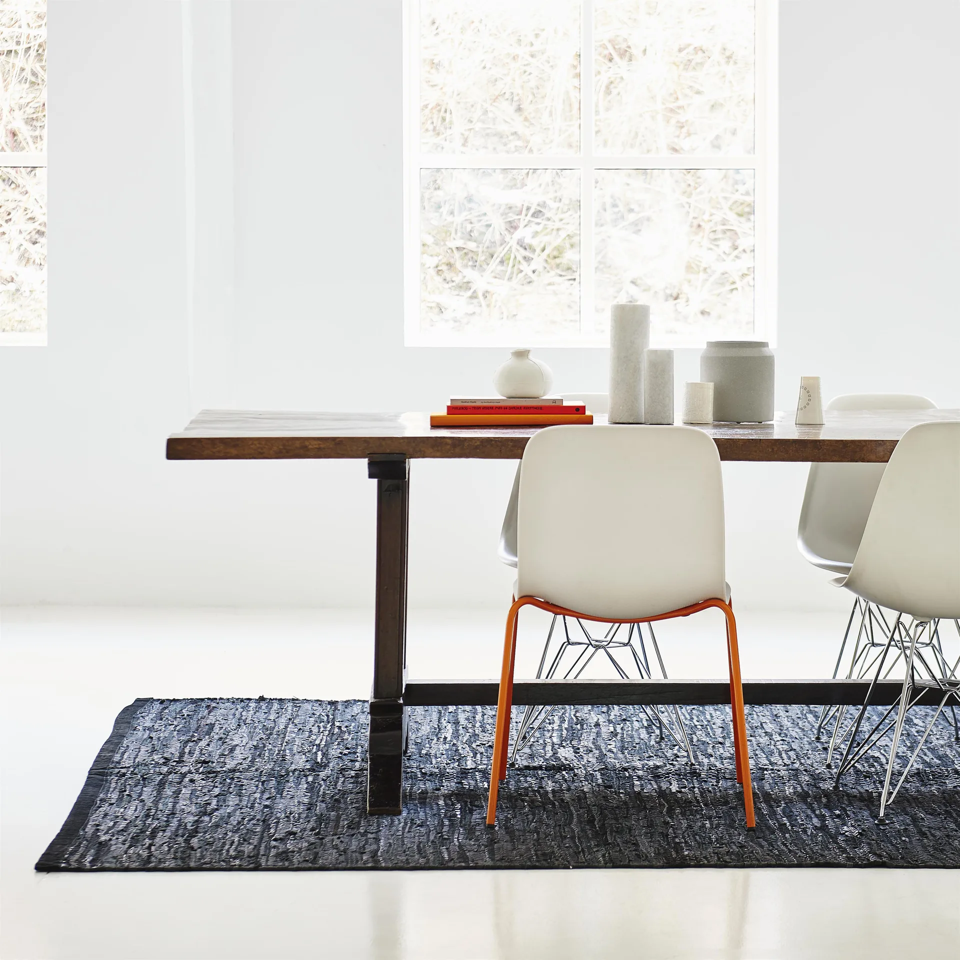 레더 러그 75x200 cm, black Rug Solid | 러그솔리드