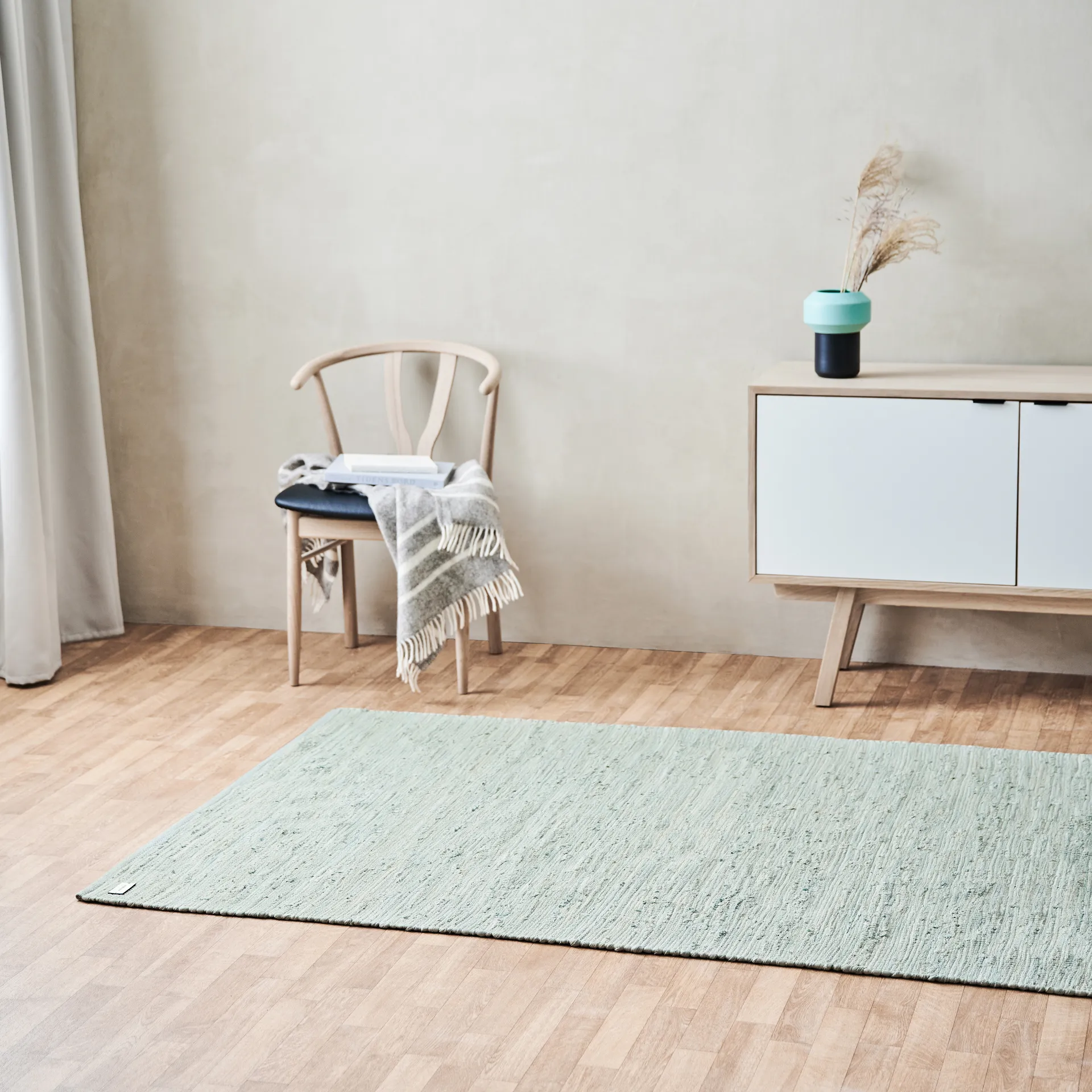 코튼 러그 75x200 cm, Mint Rug Solid | 러그솔리드