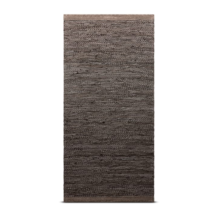 레더 러그 75x200 cm - wood (brown) - Rug Solid | 러그솔리드