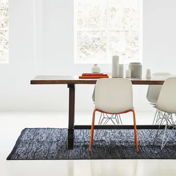 레더 러그 75x300 cm - black (black) - Rug Solid | 러그솔리드