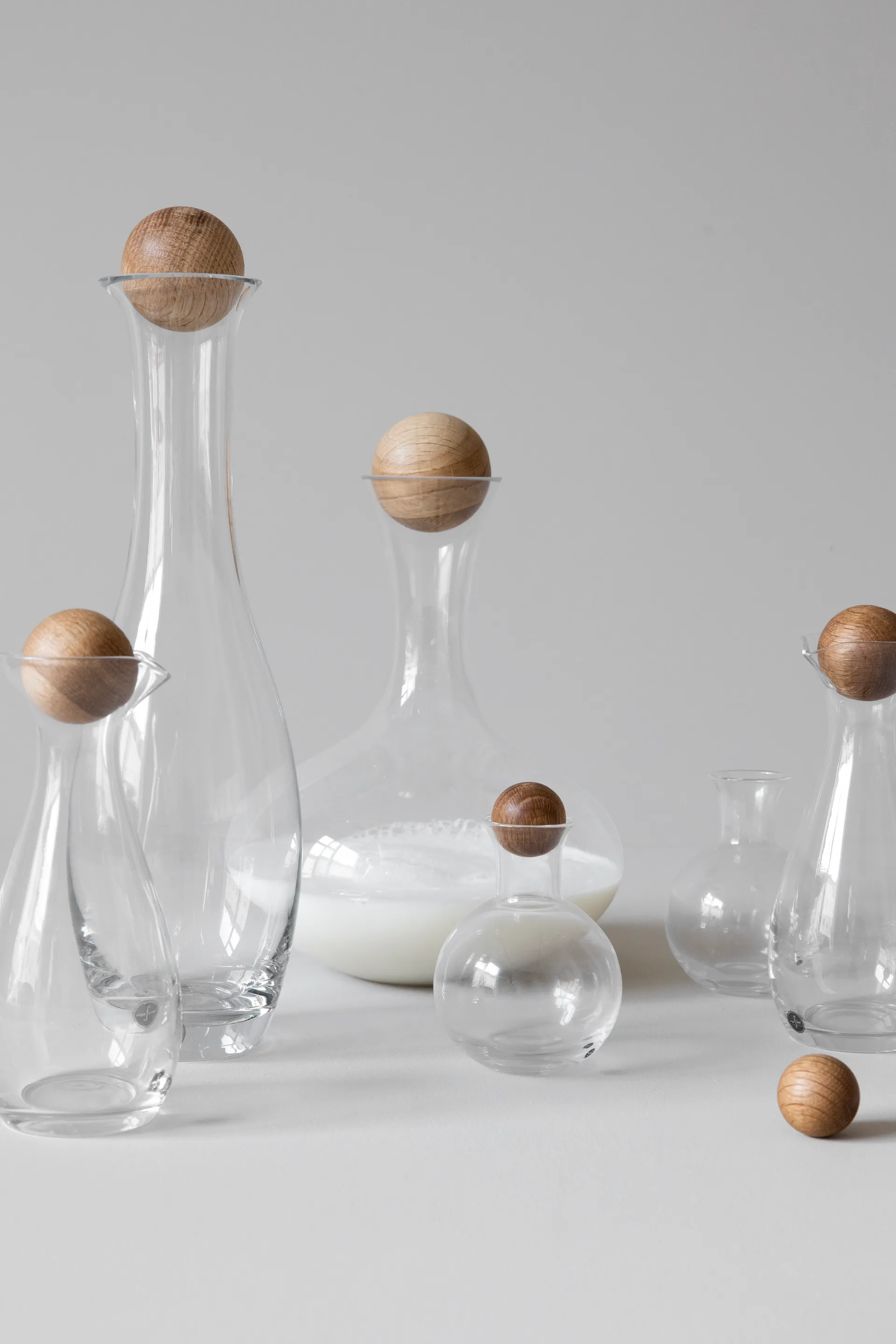 네이처 오벌 오크 와인-워터 카라페, 1 l Sagaform | 사가폼