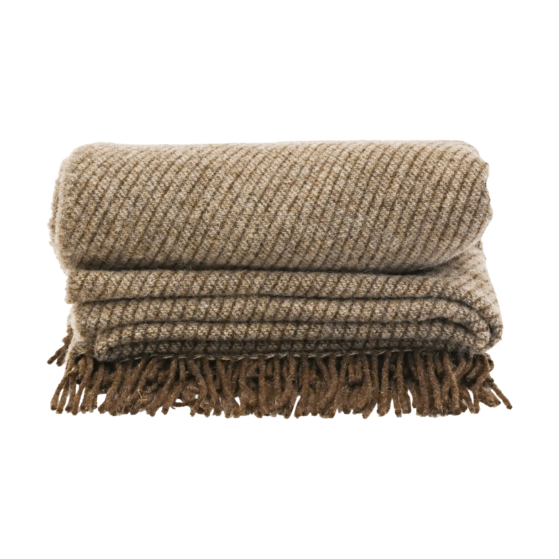 울리 블랭킷 130x170 cm, brown striped Sagaform | 사가폼
