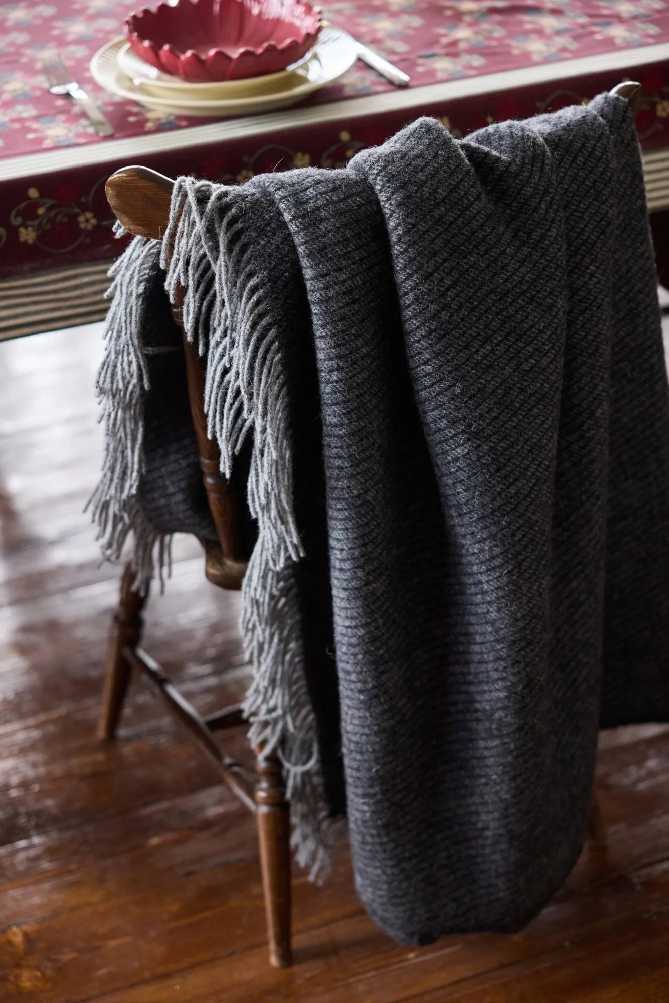 울리 블랭킷 130x170 cm, Grey striped Sagaform | 사가폼