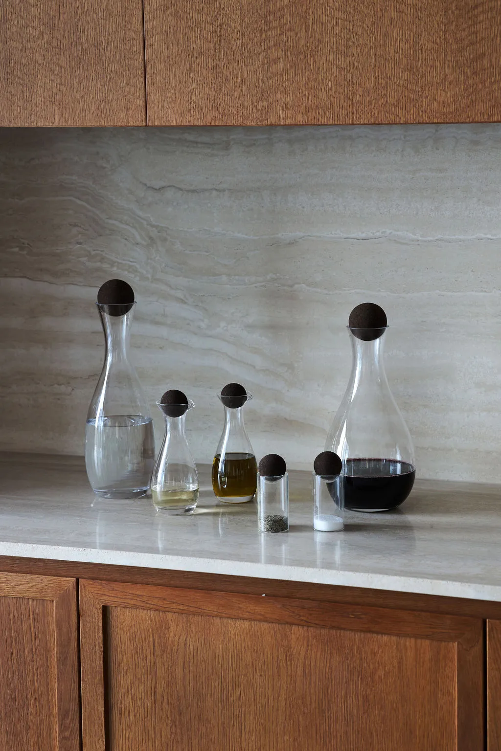 네이처 카라페 & 코르크 스토퍼 1.5 l, Clear-dark brown Sagaform | 사가폼