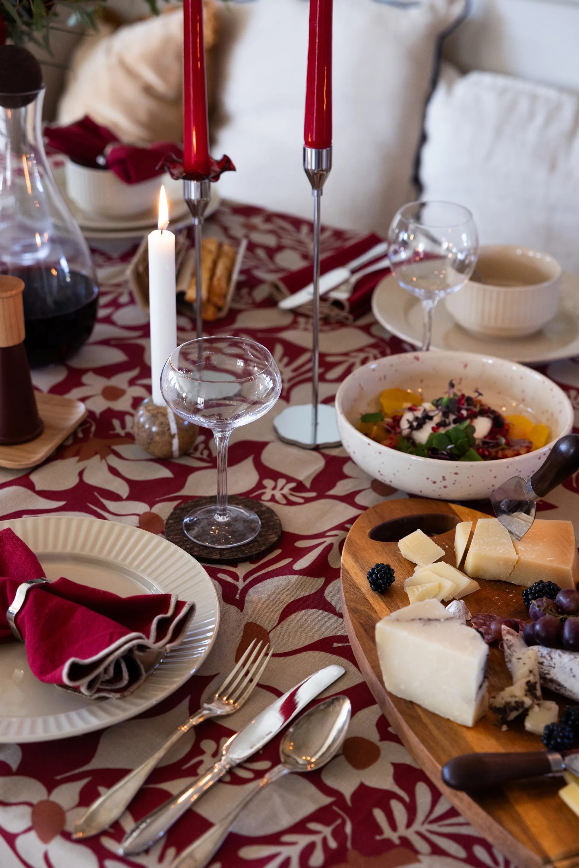 에디스 테이블 클로스 150x280 cm, Wine red Sagaform | 사가폼