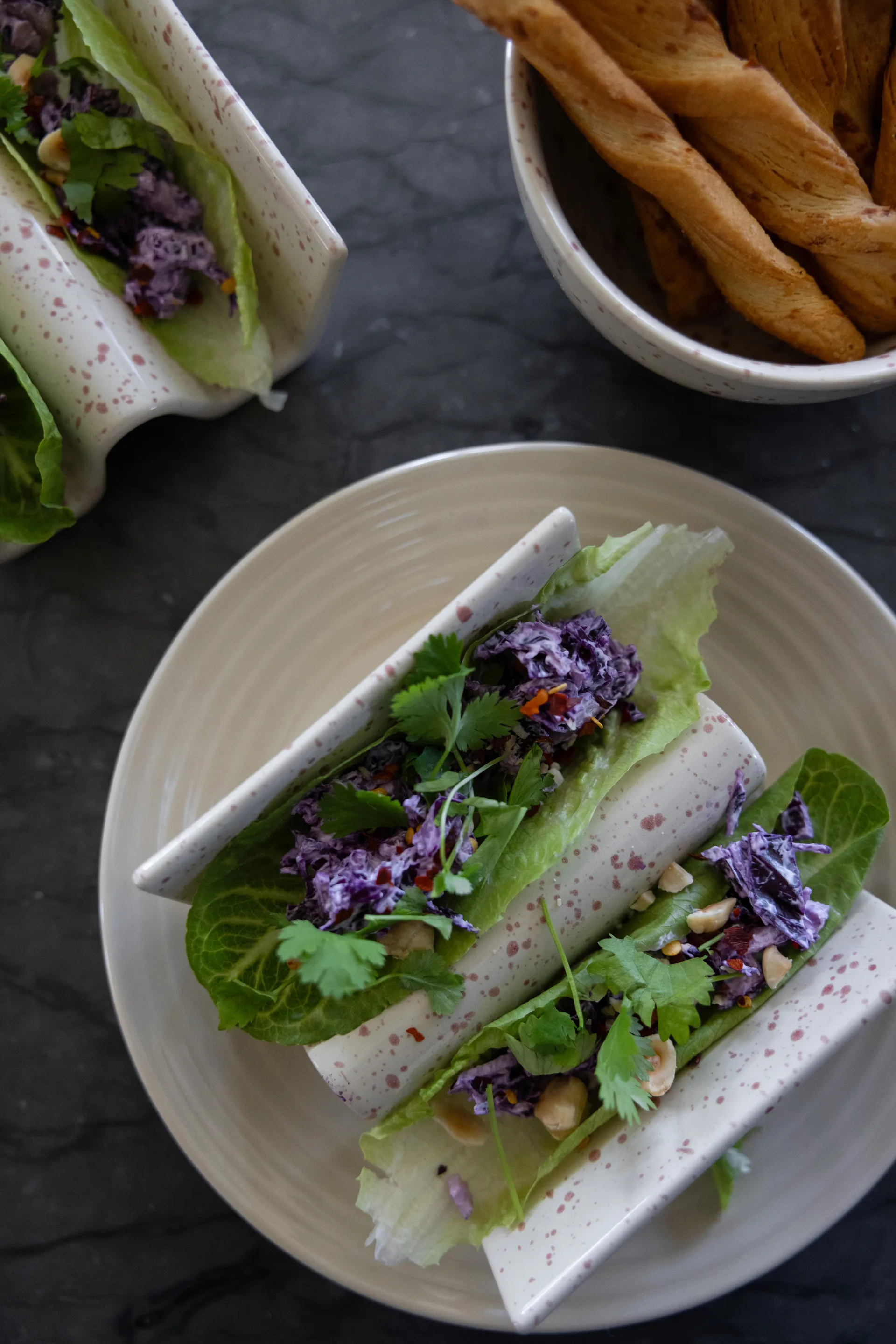 디테 타코 스탠드 2개 세트, Beige-burgundy Sagaform | 사가폼