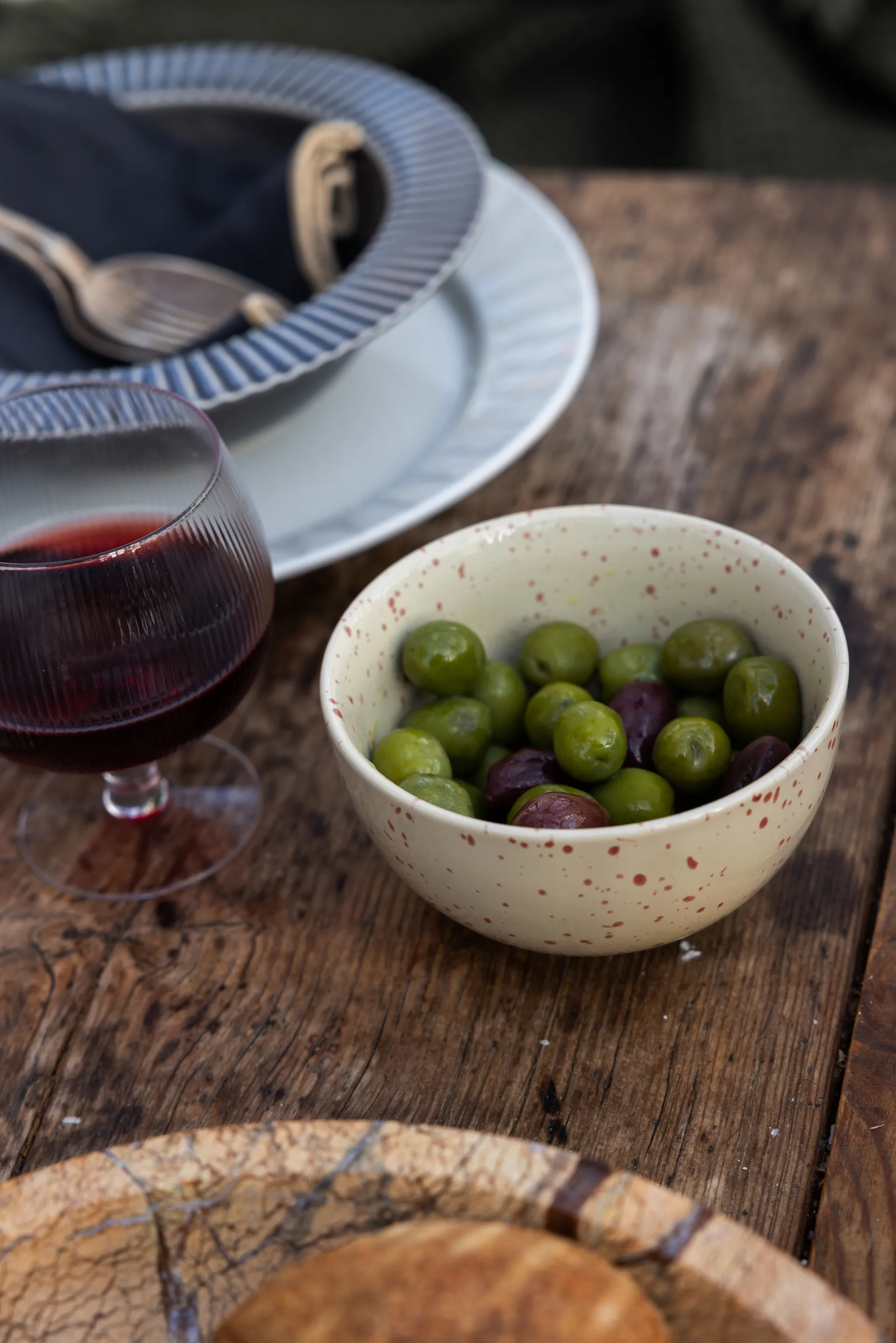 디테 보울 2개 세트, Beige-burgundy Sagaform | 사가폼