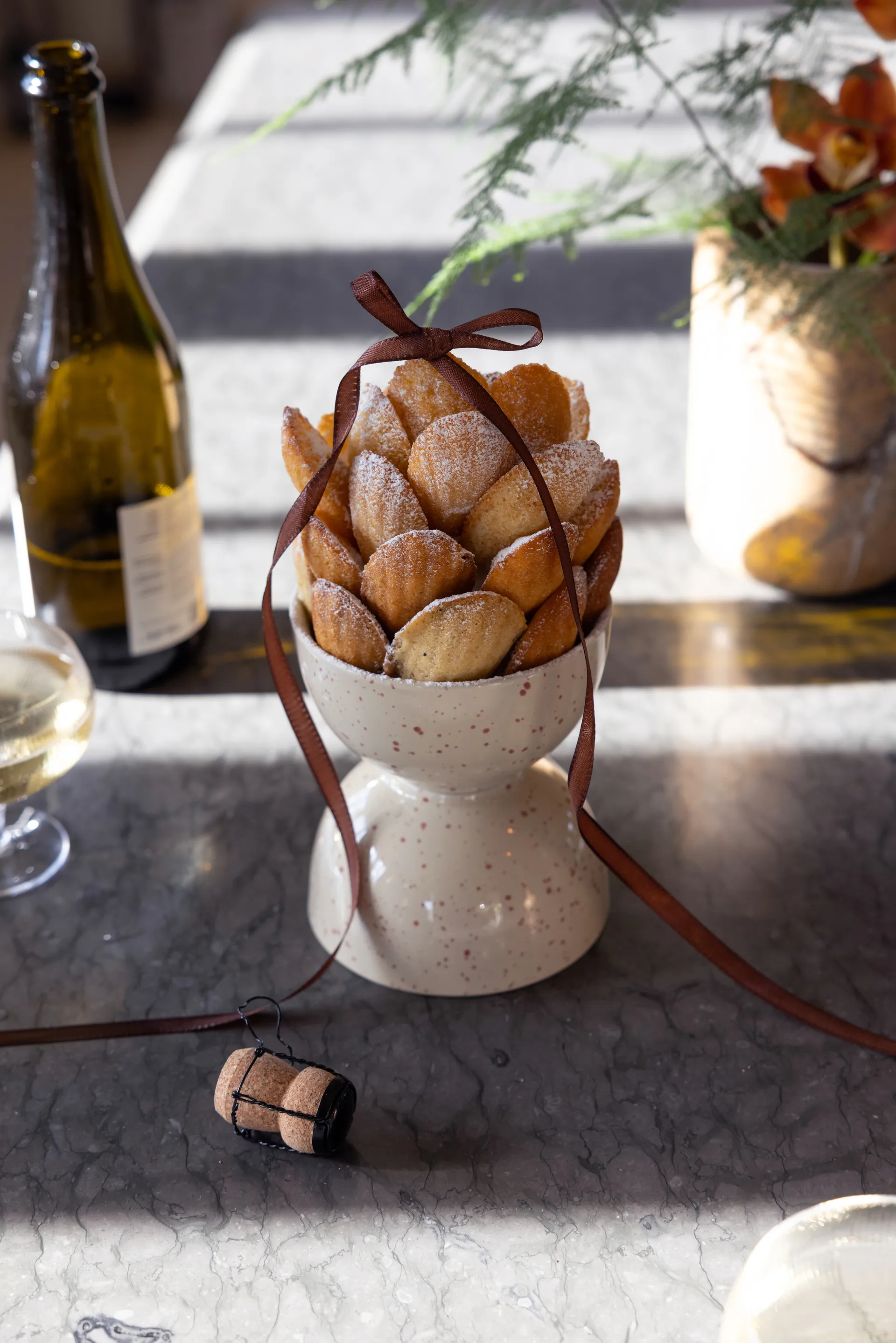 디테 보울 2개 세트, Beige-burgundy Sagaform | 사가폼