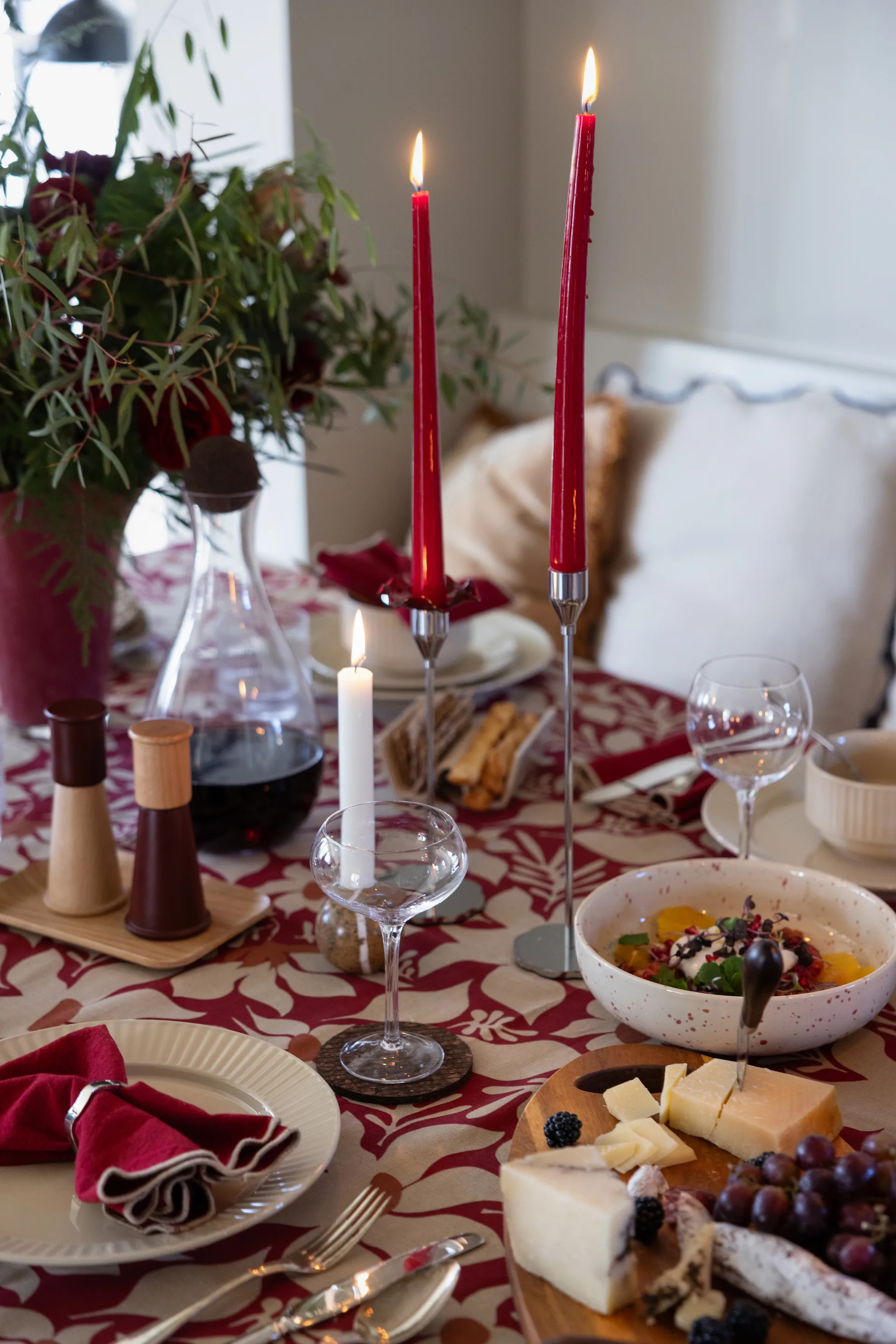 큐컴버 소금 & 후추 그라인더 스몰 2개 세트, Red-brown Sagaform | 사가폼