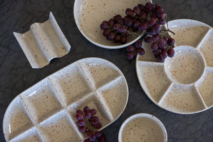 디테 서빙 플래터 라지 20x36 cm, Beige-burgundy Sagaform | 사가폼