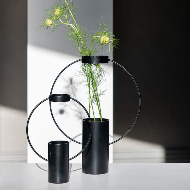 문 화병 21 cm, black Sagaform | 사가폼