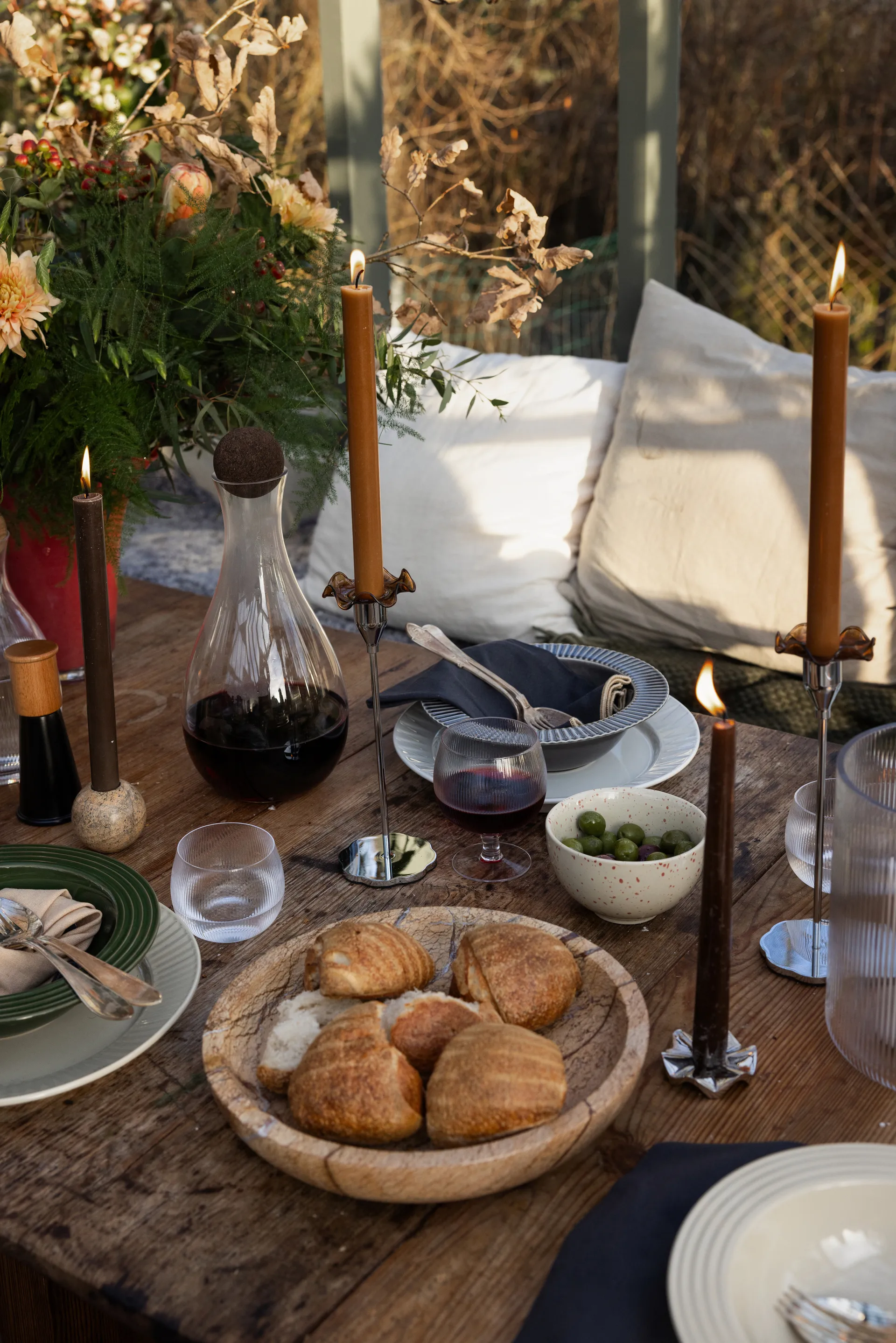 스톤 보울 라지 Ø28 cm, Brown forest marble Sagaform | 사가폼