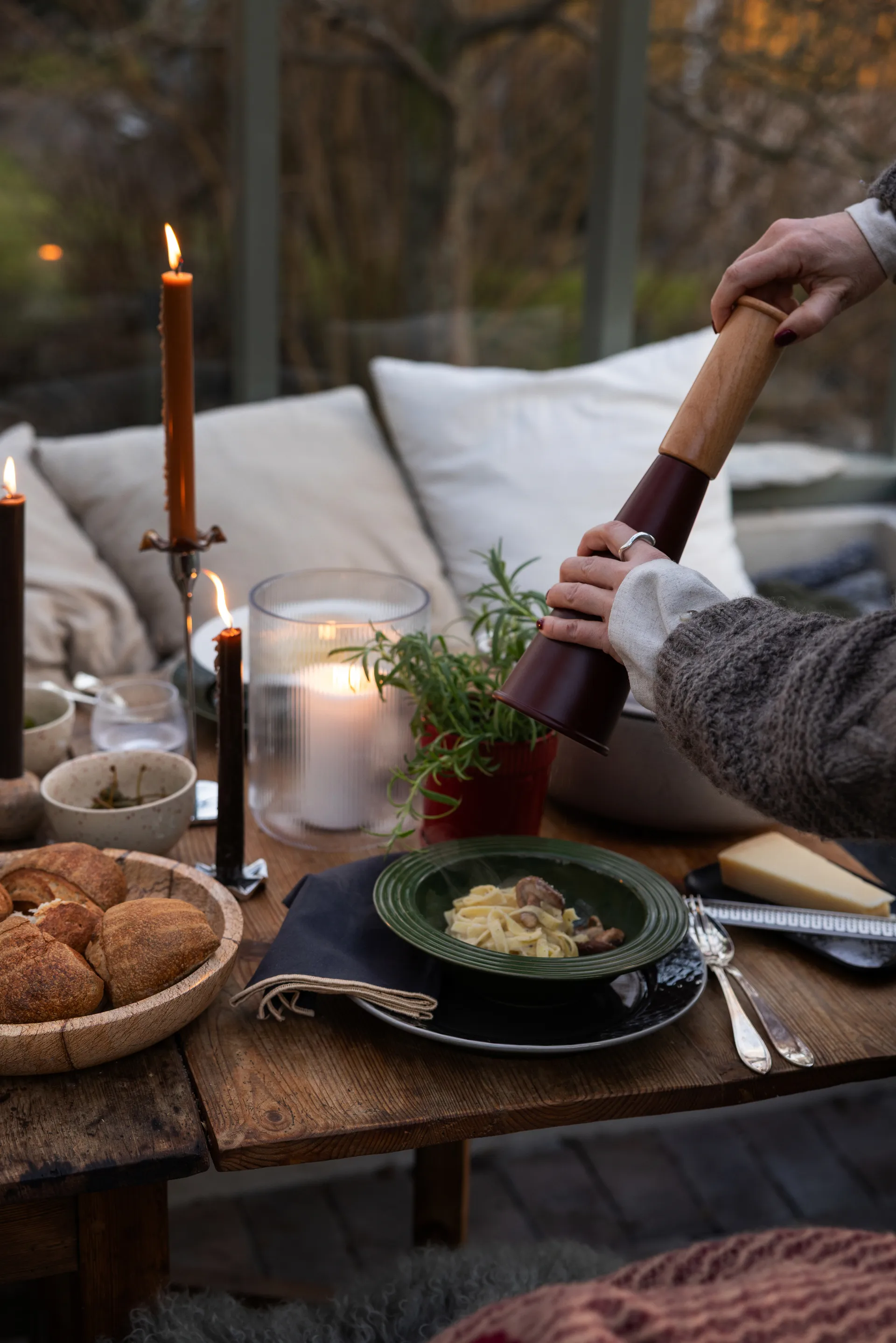 거킨 소금 & 후추 그라인더 라지 32 cm, Red-brown Sagaform | 사가폼