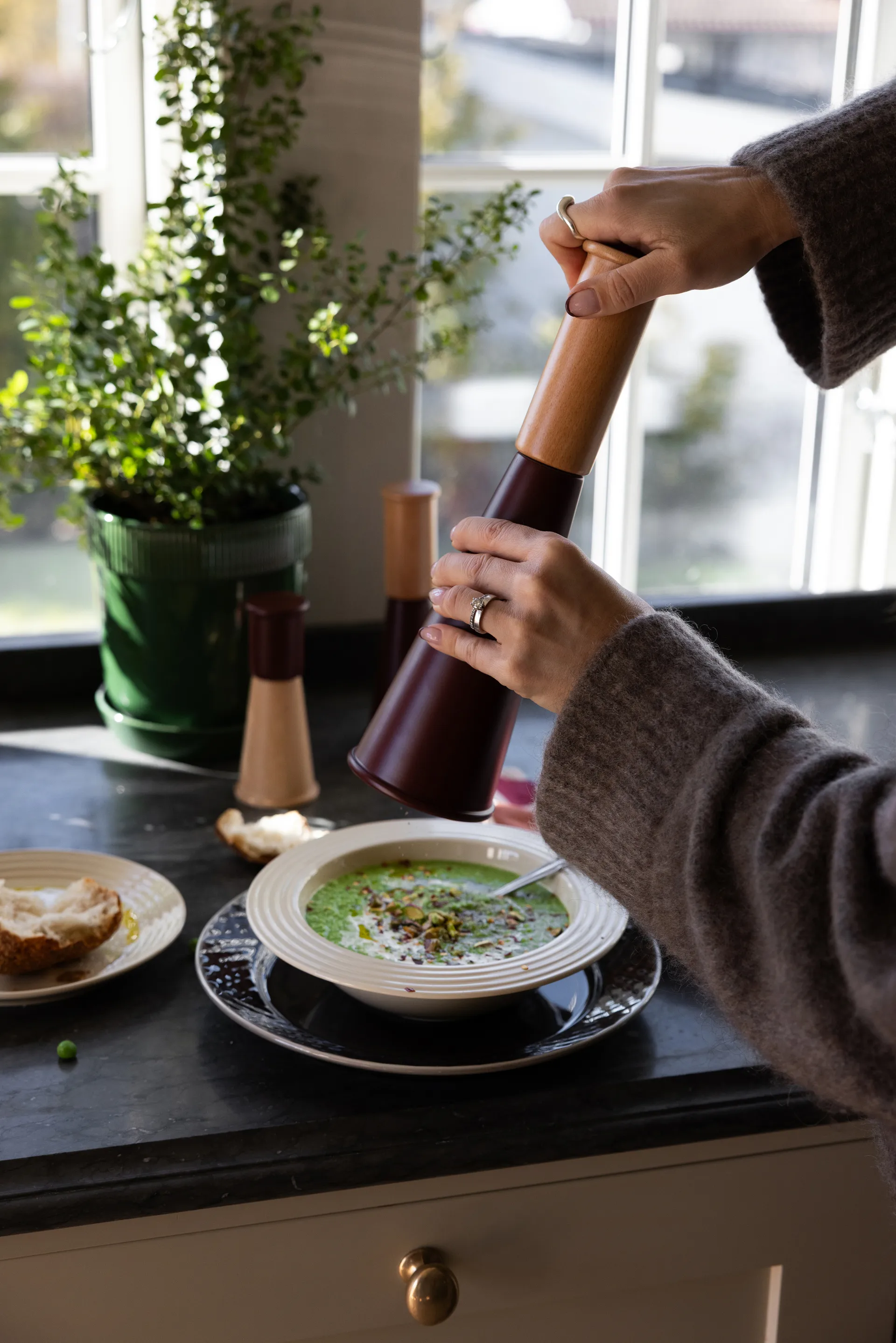 거킨 소금 & 후추 그라인더 라지 32 cm, Red-brown Sagaform | 사가폼