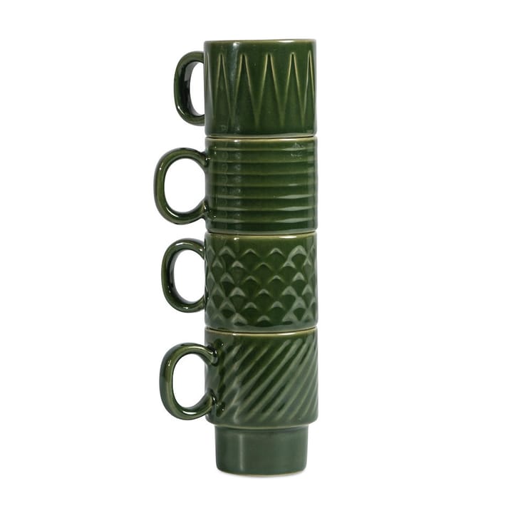 커피 & 모어 에스프레소 컵 4개 세트 - Green - Sagaform | 사가폼