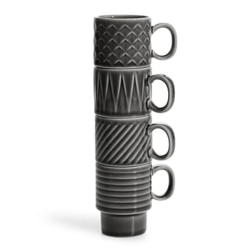 커피 & 모어 에스프레소 컵 4개 세트 - Grey - Sagaform | 사가폼