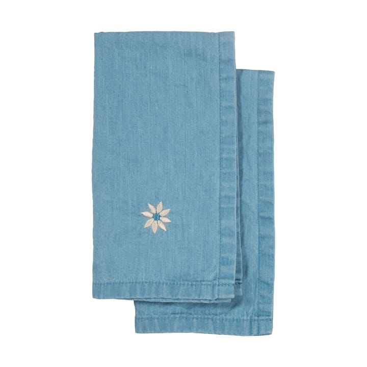 에덴 데님 주방 타올 50x70 cm 2개 세트 - Blue - Sagaform | 사가폼