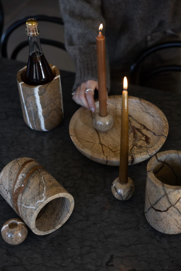 스톤 캔들 홀더 Ø6 cm, Brown forest marble Sagaform | 사가폼