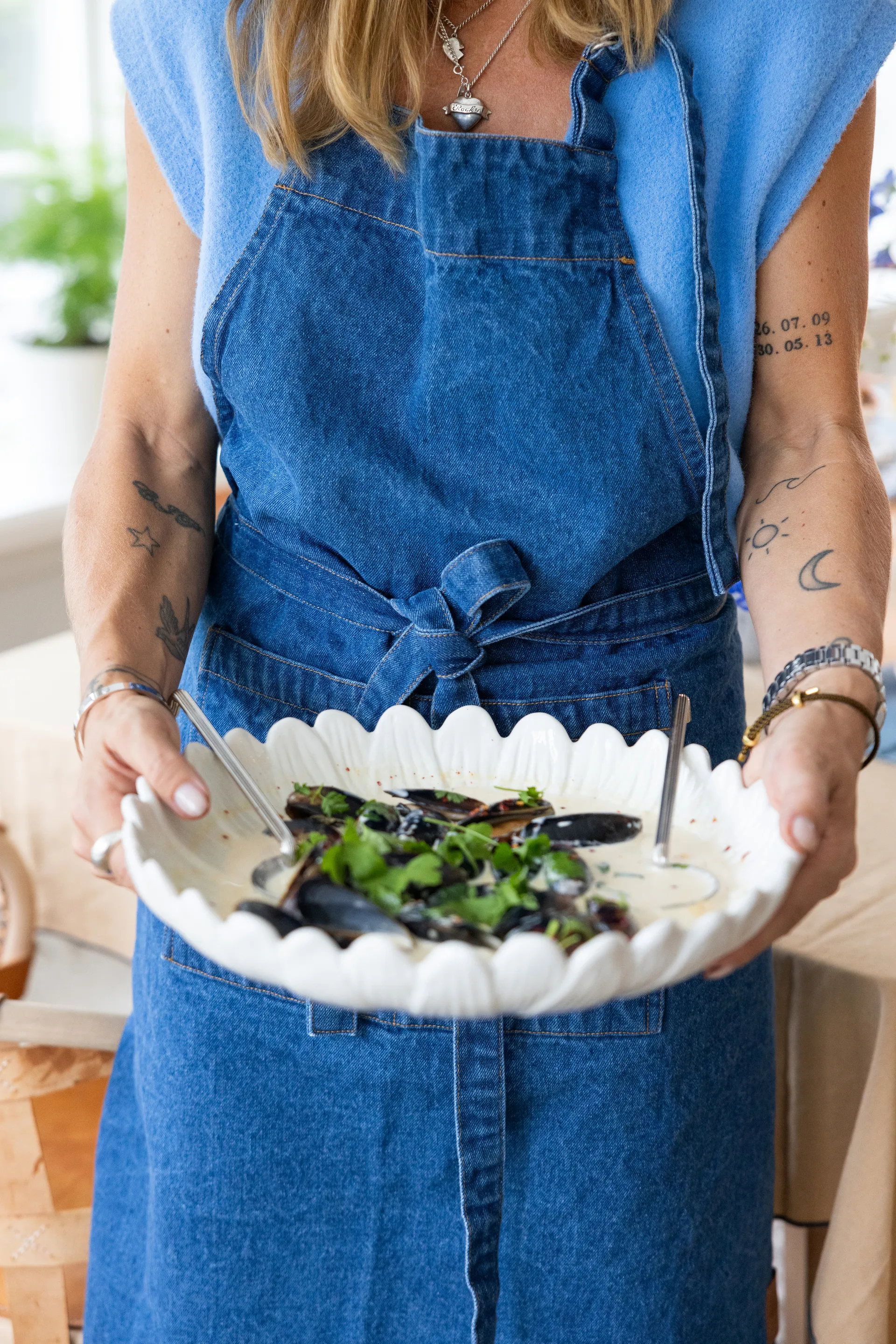 아론 데님 앞치마 70x90 cm, Blue Sagaform | 사가폼