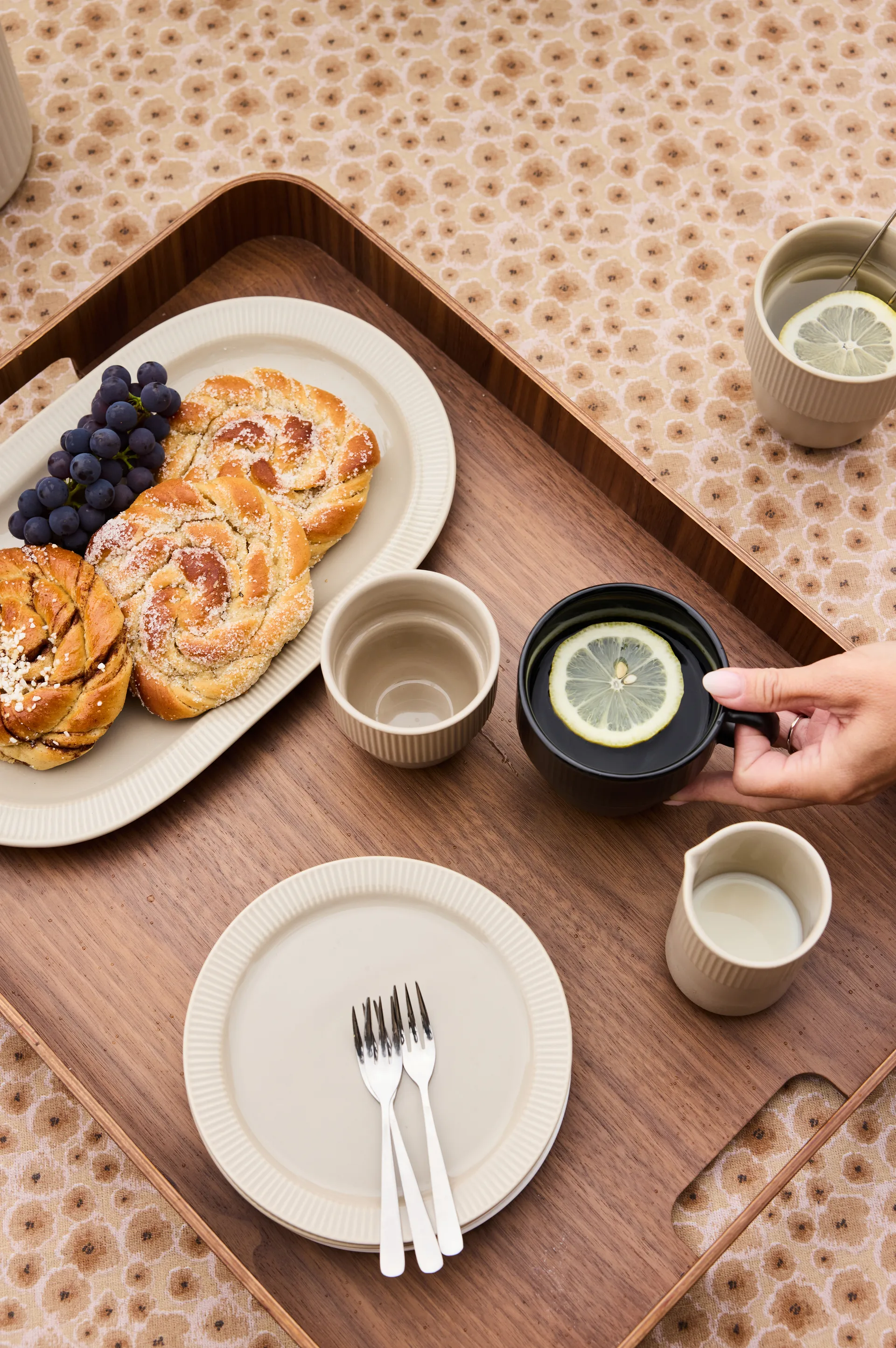 잉카 사이드 플레이트, Beige-warm gray, Ø17 cm Sagaform | 사가폼