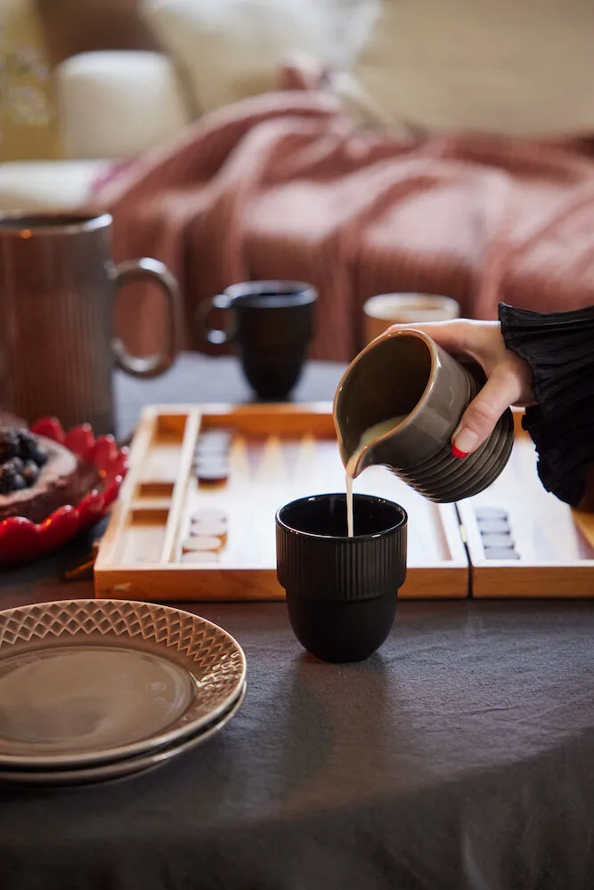 Edith 라운드 테이블클로스 Ø180 cm, Gray Sagaform | 사가폼