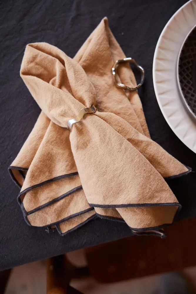 Edith 냅킨 45x45 cm 2개 세트, Beige Sagaform | 사가폼