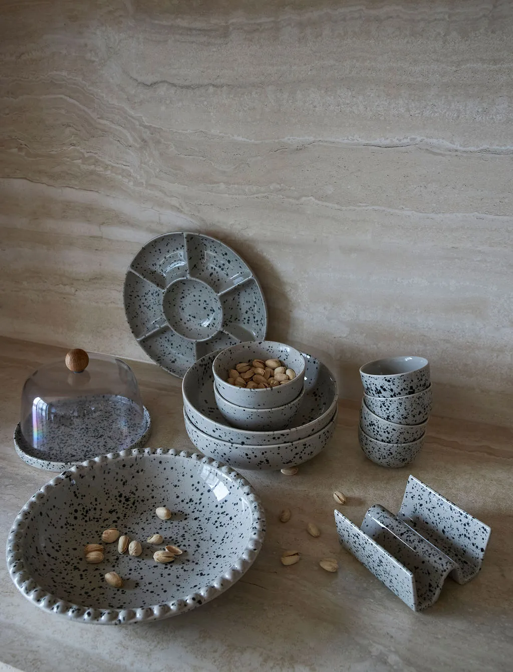 디테 서빙 플레이트, grey-black Sagaform | 사가폼