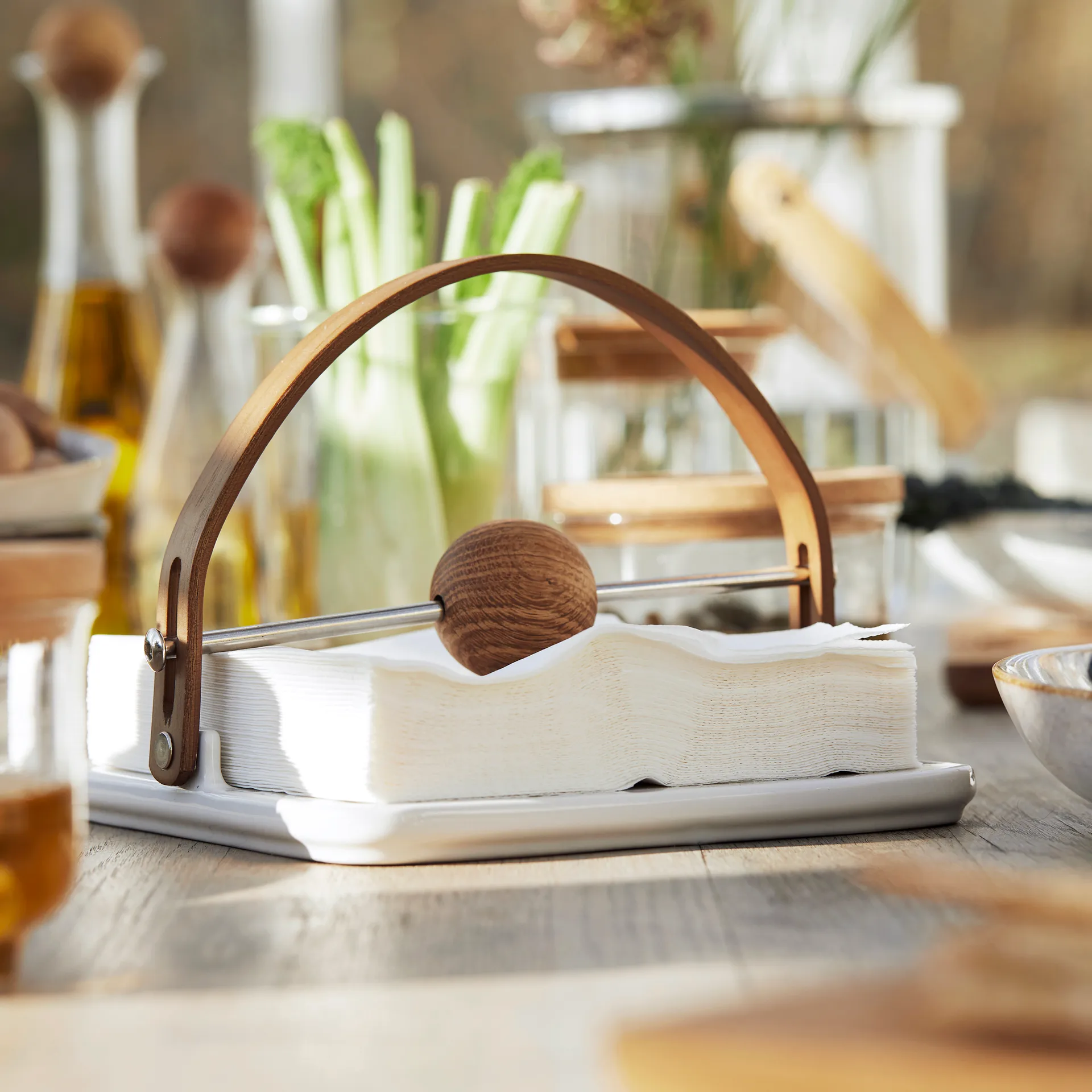 네이처 냅킨 홀더, Oak Sagaform | 사가폼