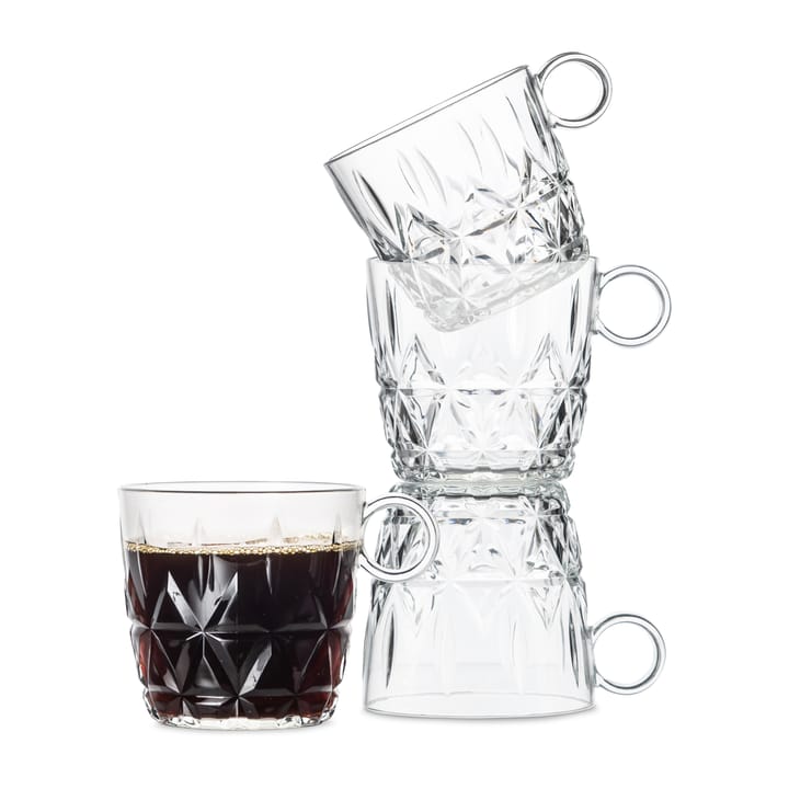 Picknick 커피 컵 4개 세트 - Clear - Sagaform | 사가폼