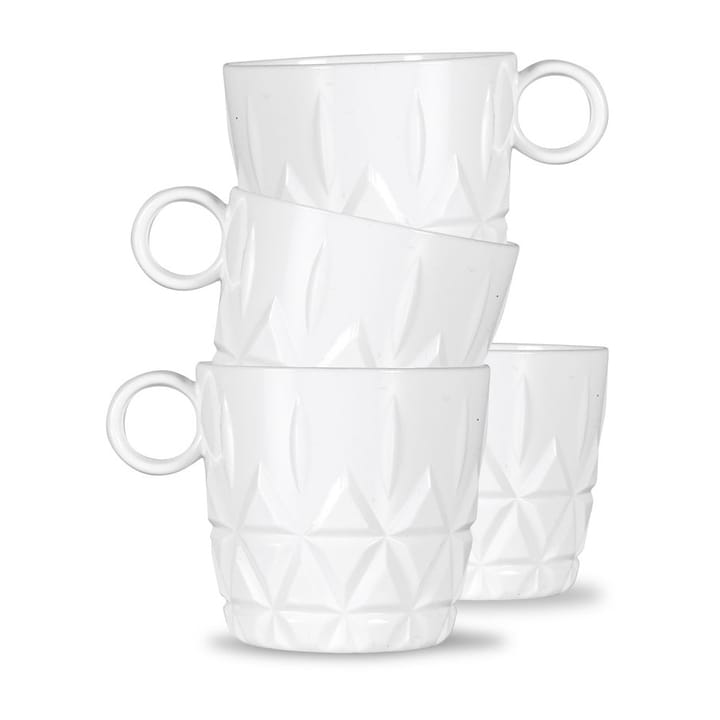 Picknick 커피 컵 4개 세트 - White - Sagaform | 사가폼