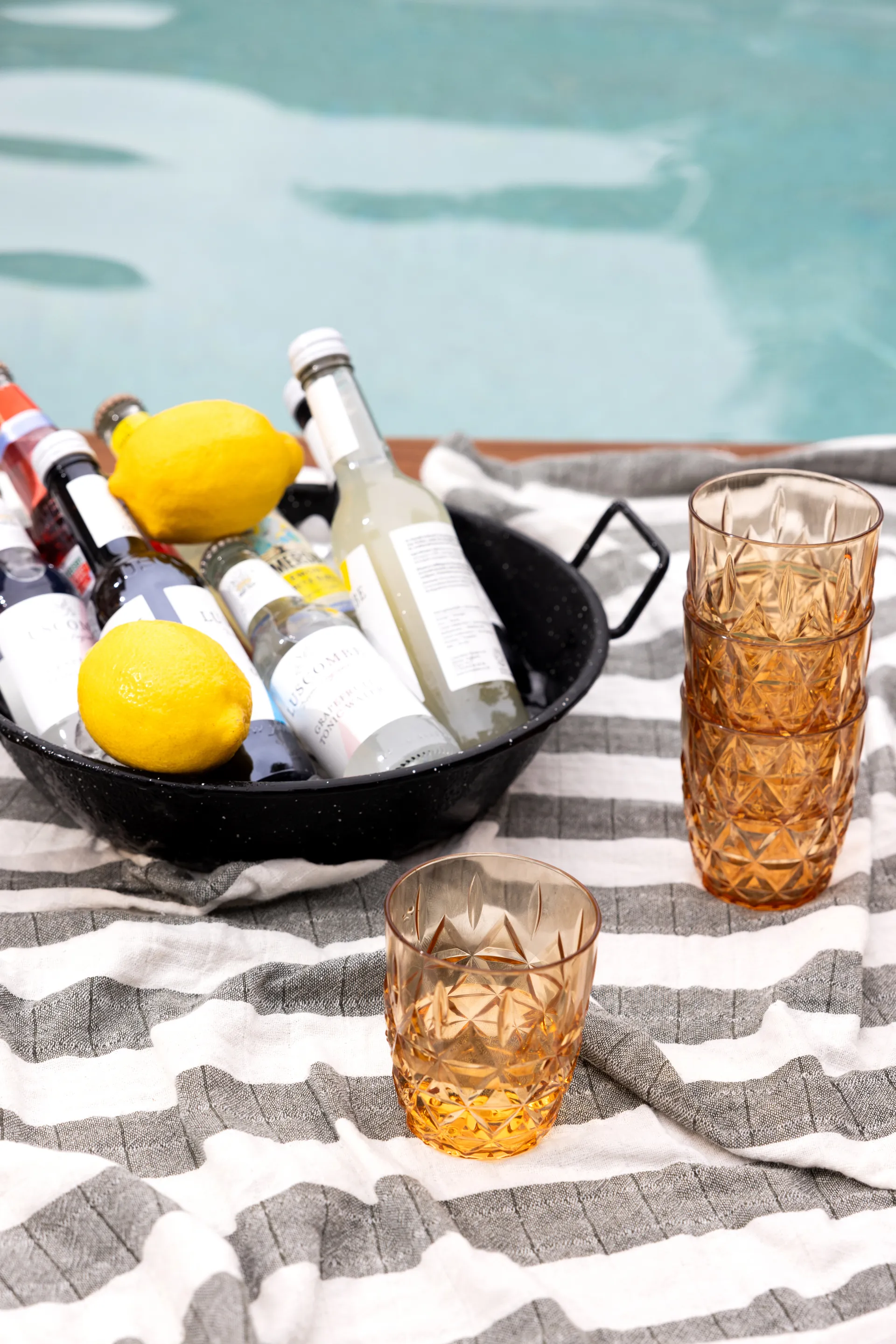 Picknick Juni 물잔 28cl 4팩, Amber Sagaform | 사가폼